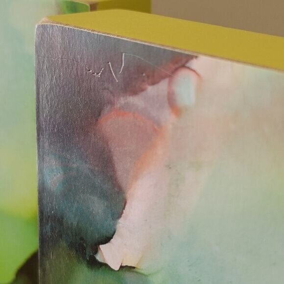 Art Box Signs Primitives By Kathy Set Of 2 Green Abstract Box Signs #0376 - Picture 3 of 8